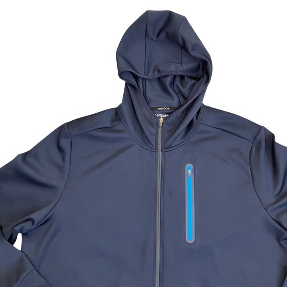 UNTUCKIT Mens 3XL Rivera Full Zip Hoodie Workout Sweatshirt Jacket Stretchy - Picture 9 of 16